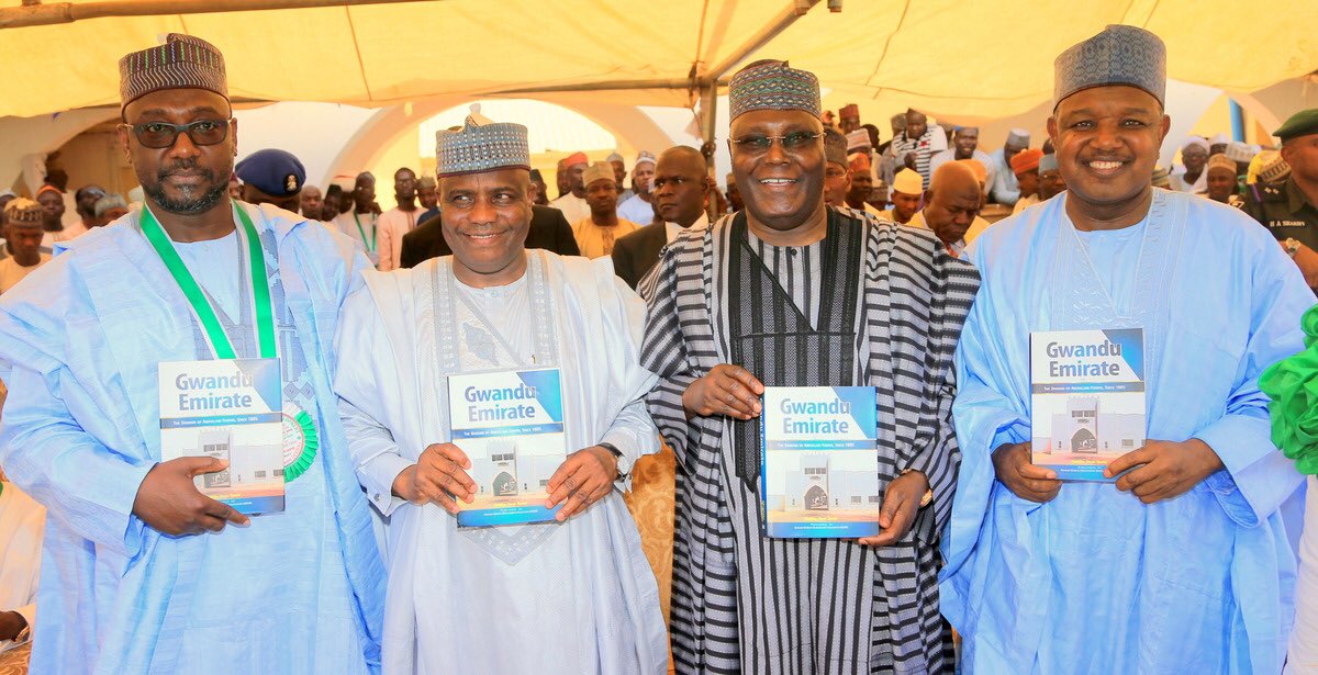 atiku's tweet photo. I was in Kebbi yesterday to launch the book "Gwandu Emirate: The Domain of Abdullahi Fodio, since 1805". https://t.co/iyUGcVKVlJ