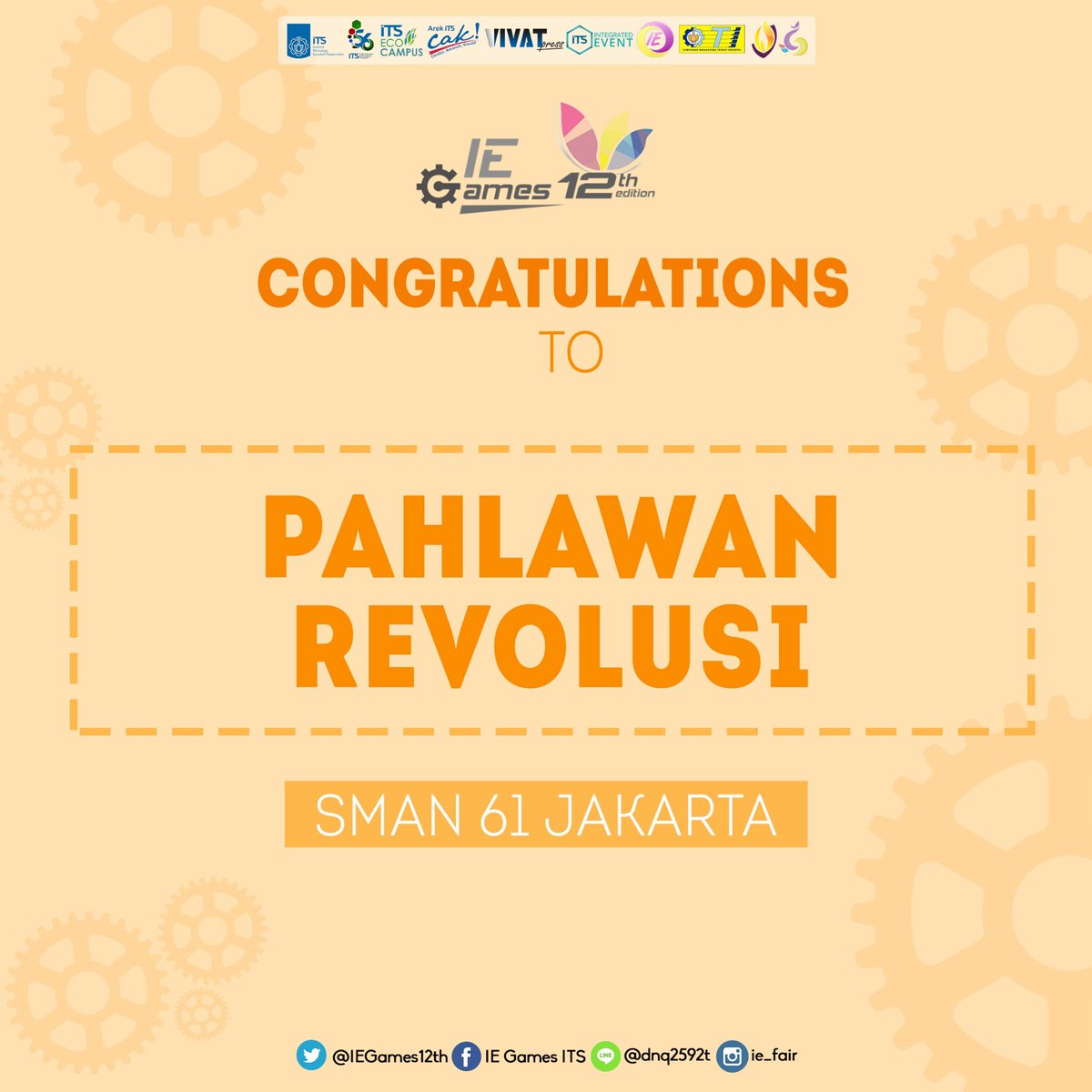 Dua tim terkahir nih. Tetep semangat dan berdoa yaa 😀 Tim yang berhasil lolos adalah tim PAHLAWAN REVOLUSI dari SMAN 61 Jakarta.