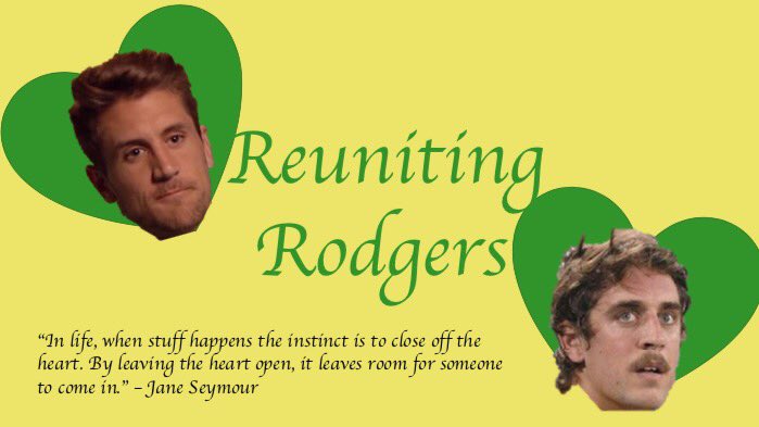 PeteJHolm's tweet photo. @barstoolsports I need your help to get @AaronRodgers12 and @JRodgers11 back together. #NFLPlayoffs #GoPackGo #LoveTrumpsHate #Openhearts https://t.co/LCgUDMzOE9