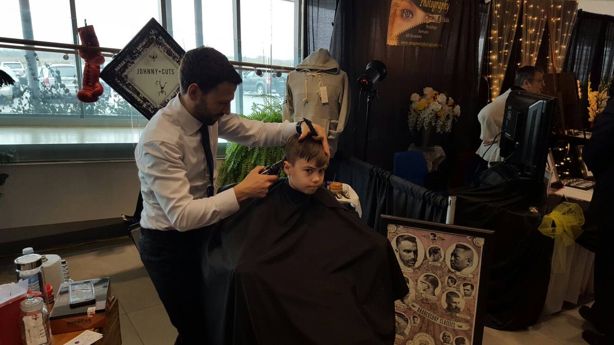 Johnnycuts's tweet photo. Johnny Cuts at the Durham Region Bridal Show. Come see us at the Abilities Centre in Whitby till 5pm. https://t.co/e9cGzaDLYU
