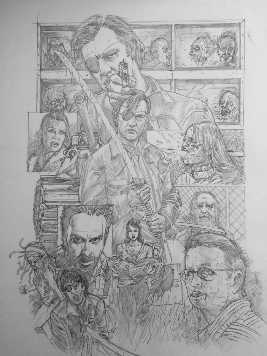 batmankm's tweet photo. Original pencils for Governor Tribute. #cleaningstudio #TWDFamily #fanart https://t.co/0XVRanyTK7