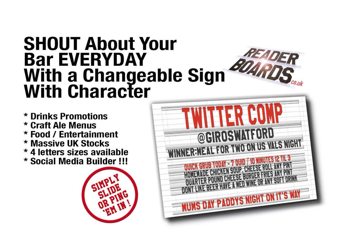 Readerboardsuk's tweet photo. @TheoPaphitis #sbs. The UK home of American changeable signs. If you can't change the sign-change the sign! https://t.co/yZ9FrBxFKh