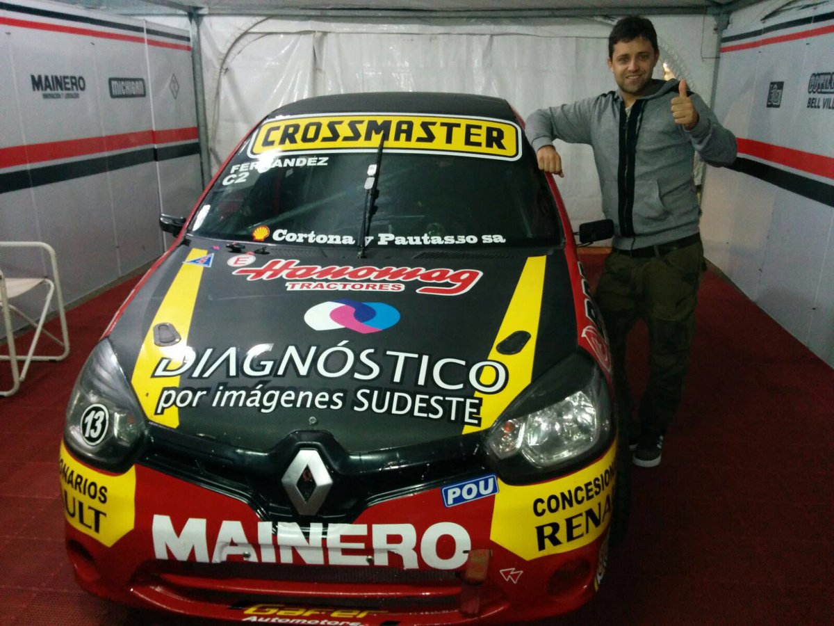 En2017 arrancaremos nuevamente en clase 2 y curiosamente volveré con el clio con el que peleamos el campeonato en 2015 y con el #13 ! FELIZ!