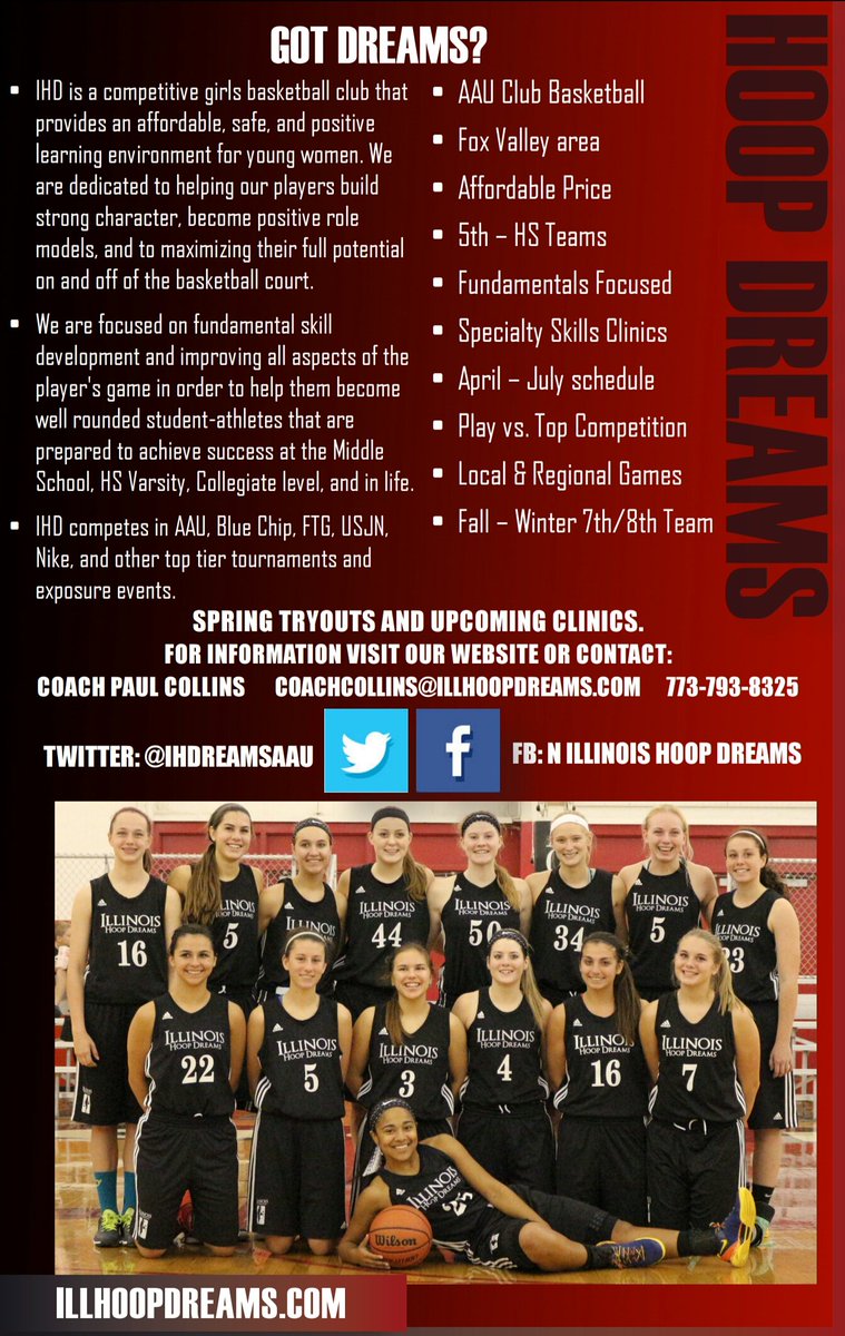 IHDreamsAAU's tweet photo. Good, Better, Best...we never let it rest. 
Spring AAU tryouts coming soon! 
#IHD🏀💪 https://t.co/9t6NIHkrHP