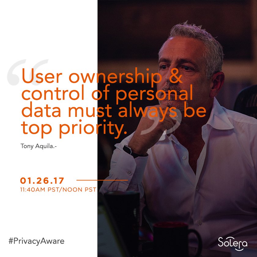 SoleraInc's tweet photo. Join us on 1/26 for Data Privacy Day! Watch the Q&amp;A w/ @TonyAquila8020 for digital identity &amp; auto security insights https://t.co/R4Is4Ttjpw https://t.co/jJEfZtEMwS