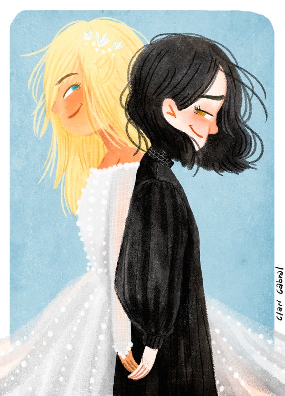 BloodwitchBro's tweet photo. Givemeapaper on Tumblr also drew this beautiful Safi and Iseult art 💙💙 https://t.co/CxW5aYTDHg