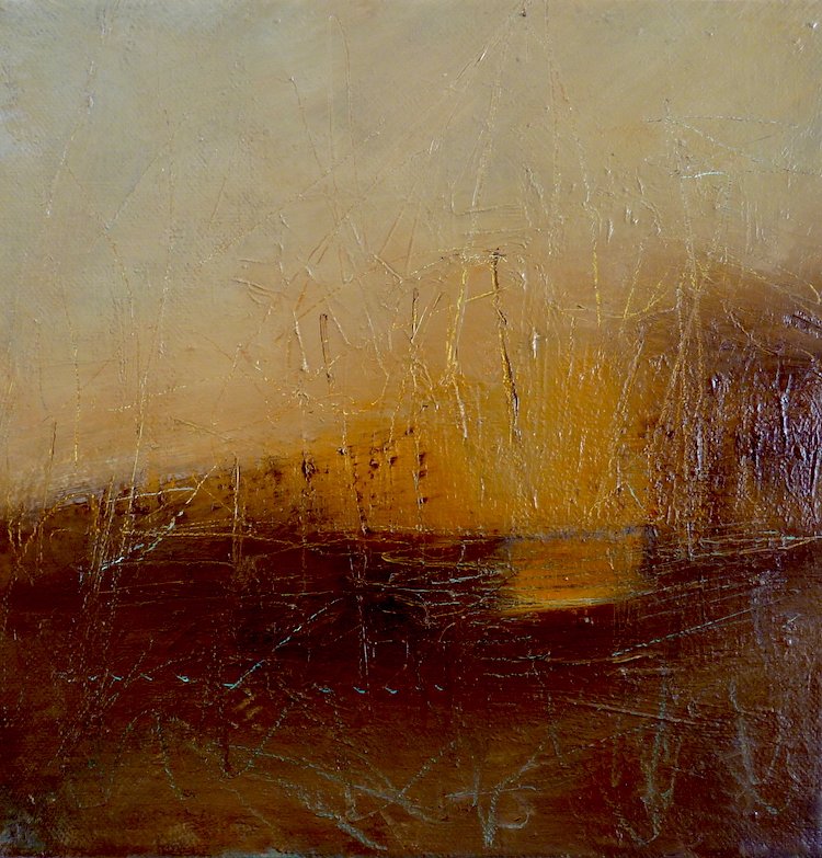 mccabe_ruth's tweet image. Today&apos;s #oils #contemporaryart #texturedsurface #winterlandscape #Abstract #Reworking old #canvases #stormysky #winter #light.