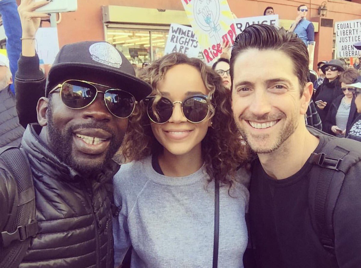 DBoyFresh's tweet image. @JimmyAkingbola rocking our trademark snapback @womensmarchla 🙌🏾