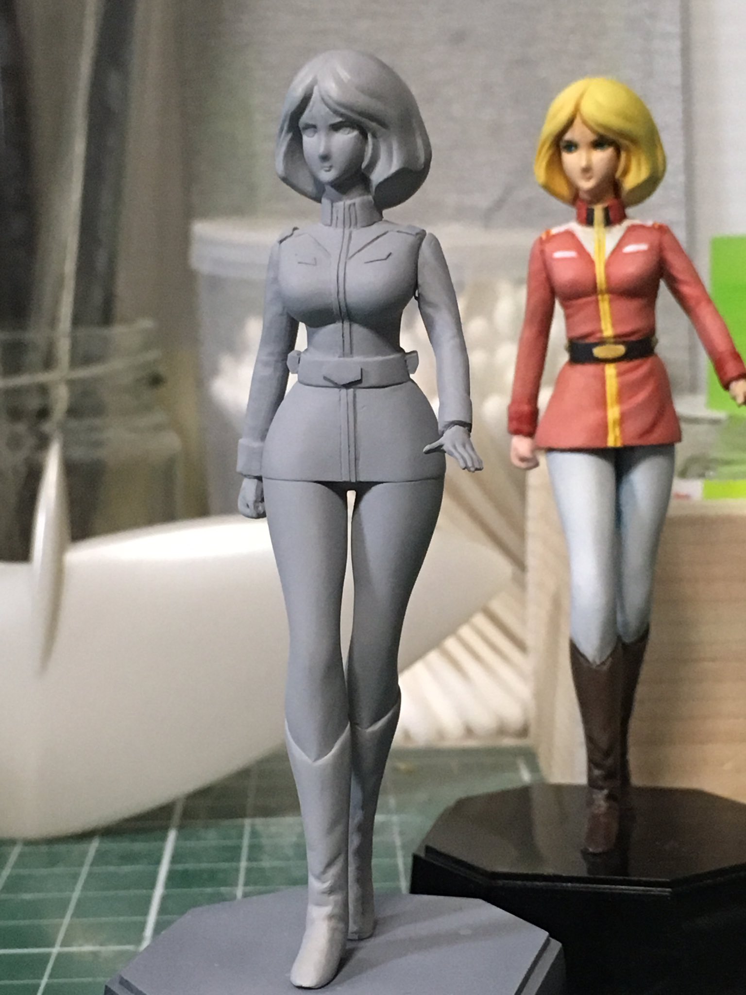 セイラ・マス 改造フィギュア キャストオフ リペイント 改造 完成品