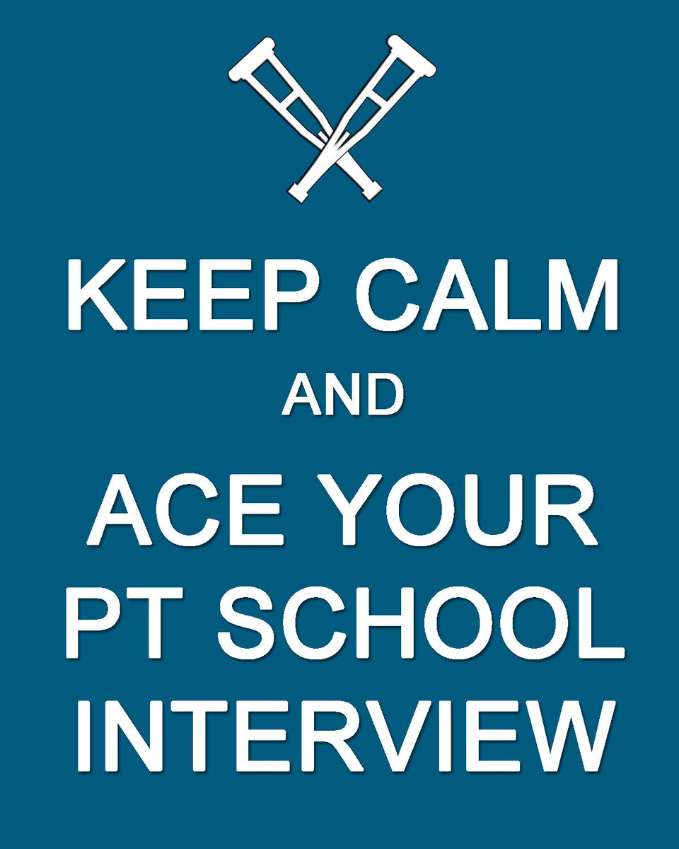 ThePTStudent's tweet image. #PhysicalTherapy school interview coming up? Find tips here:
theptstudent.com/how-to-survive…