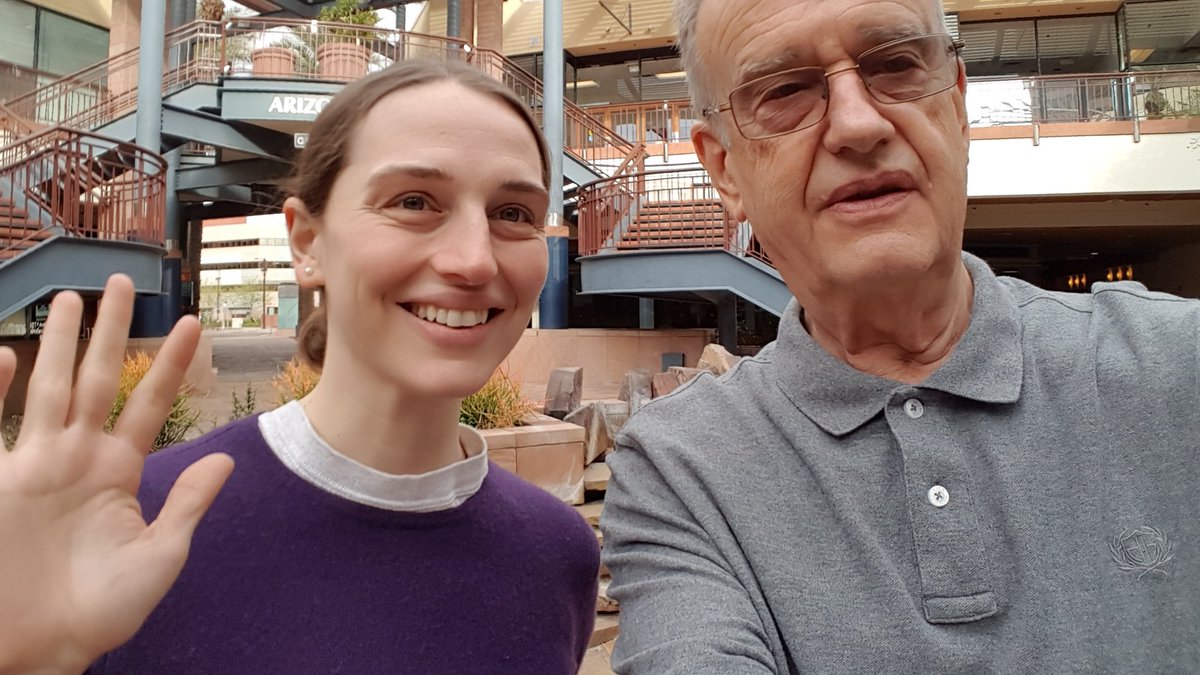 johnbandler's tweet image. With @EmkileyErin in Phoenix during an intense weekend of @IEEE_MTTS  #IMS2017 #3MT and #spacemapping