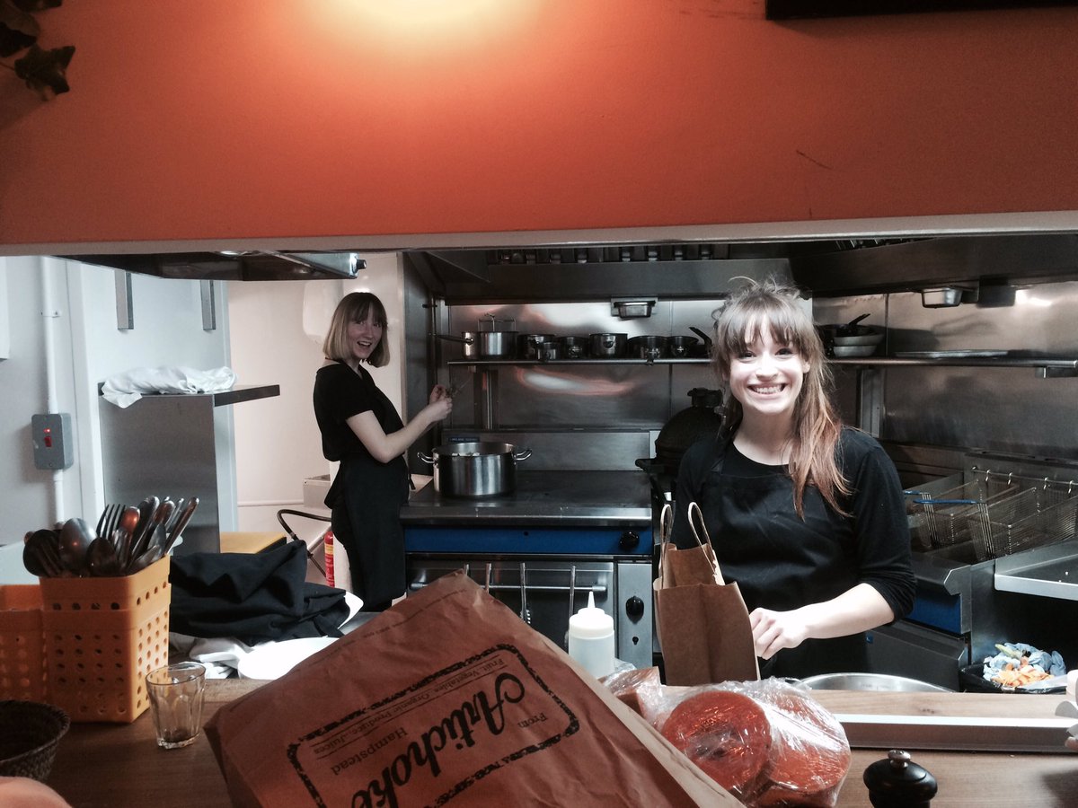 TashHolway's tweet photo. @DamianSurowiec It only took us a few months Chef... #GertiesRatatouille #kitchentakeover #feedthetroops #stafffoodSunday @28ChurchRow https://t.co/2jG17I220Z