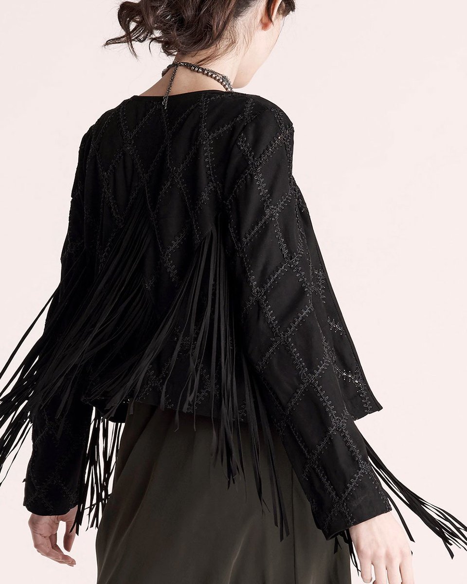 Spin-worthy fringe  // Back + Forth Suede Topper #hautehippie bit.ly/2iNqJlQ