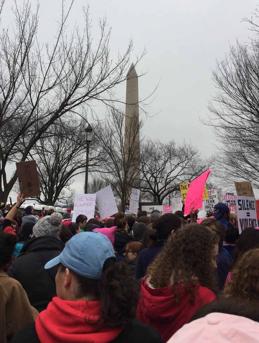 laniebird5's tweet photo. Luckily there's no way to #alternativefacts the size of the proud, pink crowd in DC yesterday. #TheFutureisFemale https://t.co/EzZFq0dME2