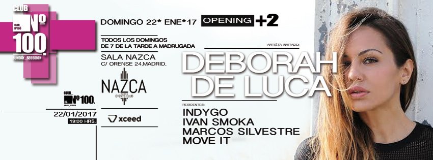 clubnumero100's tweet photo. @clubnumero100  de nuevo el domingo 22 de enero en sala NAZCA.
Presenta a @deborahdeluca
COMPRA TU ENTRADA AQUÍ https://t.co/ayYRe8eU0Y https://t.co/PnAwuvytzH