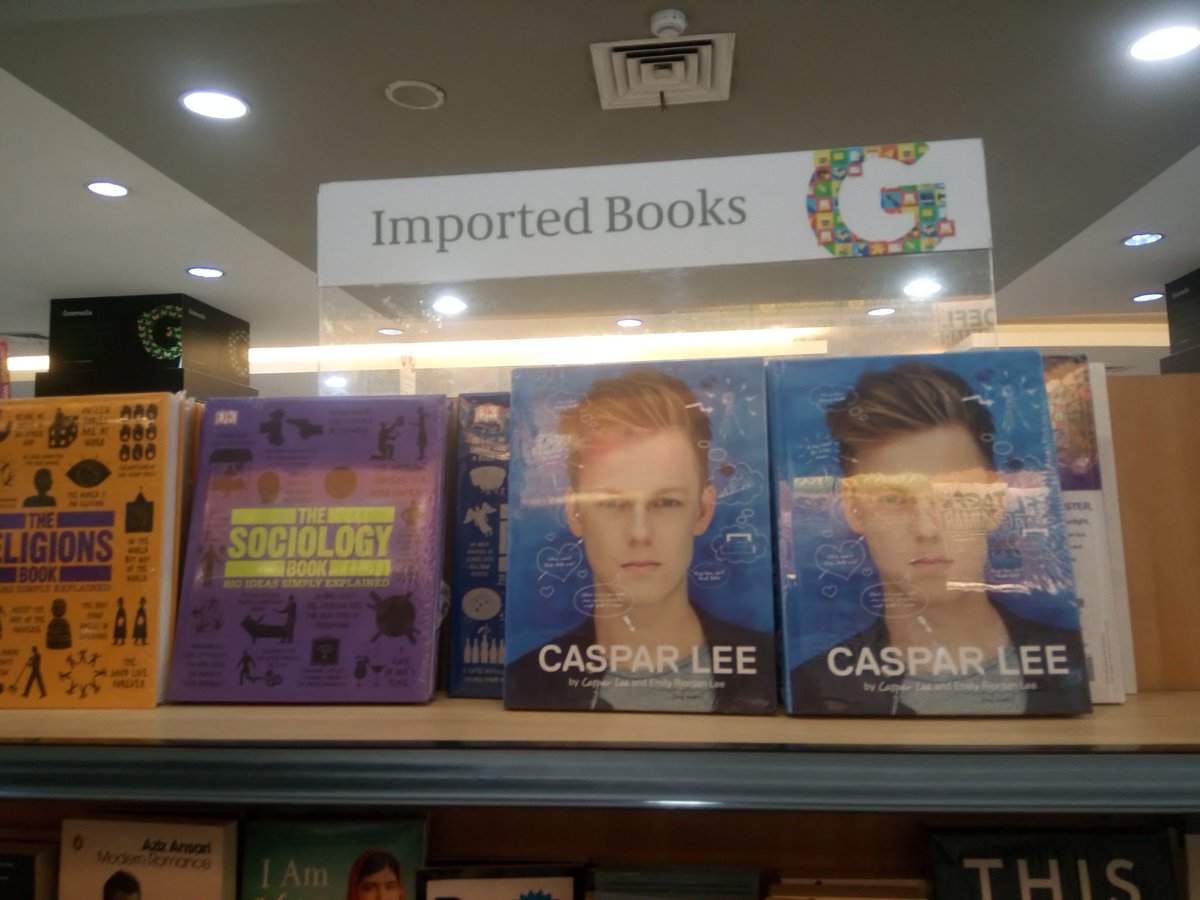 JChikaj's tweet photo. @Caspar_Lee look what I found on my local bookstore #casparleebook π½ https://t.co/x6fygfPRAv