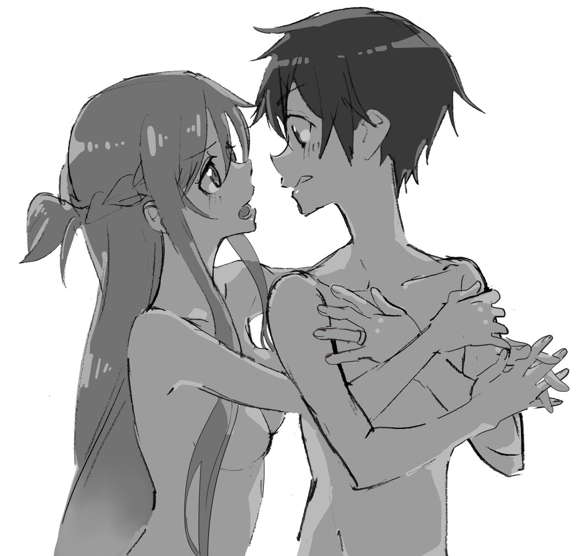 SAO1期観終わった記念きりあす(⌒∇⌒)
アスナが肉食になってしまった
夫婦かわいいんじゃ～～～～～ 