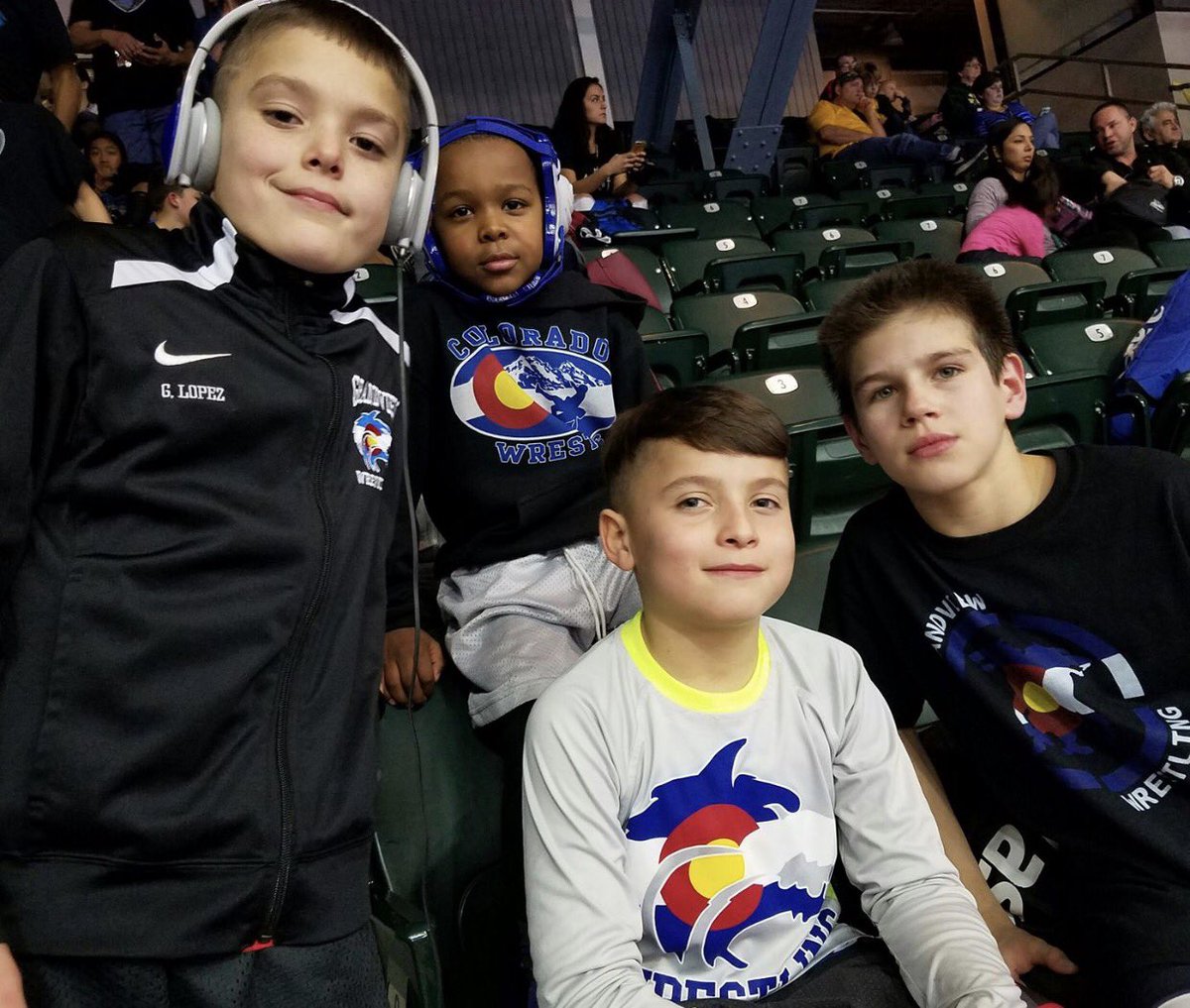 WolvesWrestling's tweet photo. Wolves youth represented well at Tulsa Nationals - Gunner Lopez Champ! Jojo Galvan 3rd - JR Ortega 4th - Brandon Cannon 3rd #futurebricks https://t.co/F1FsEQ21v7