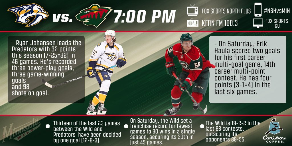#mnwild's home-stand concludes tonight. @Caribou_Coffee preps your for #NSHvsMIN.  📰 → ow.ly/WgEP308ezUH https://t.co/r8khwn8E0E