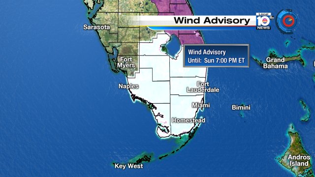 WIND ADVISORY in effect till this evening. Expect SSW winds 20-25 mph. So hold on to your hats! #Windy #Flwx https://t.co/Oypw1n8puv