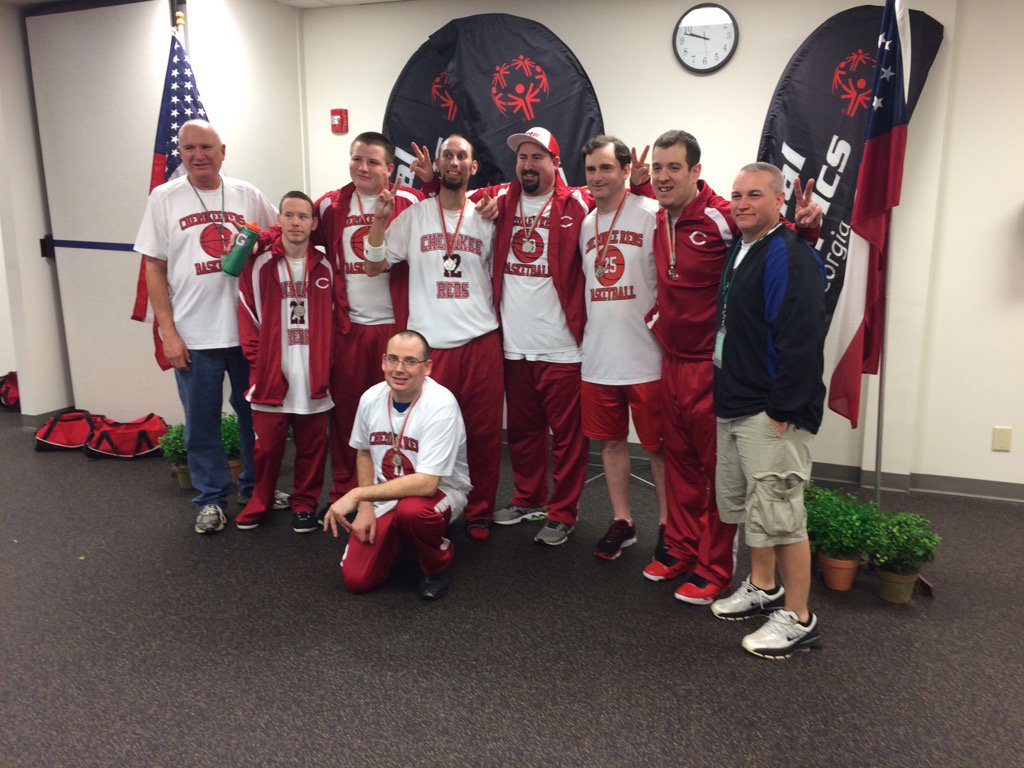 SshieldsSteve's tweet photo. Congratulations to the Cherokee Reds winning the silver medal in basketball at the 2017 Winter games. https://t.co/G8LZKDCXTN