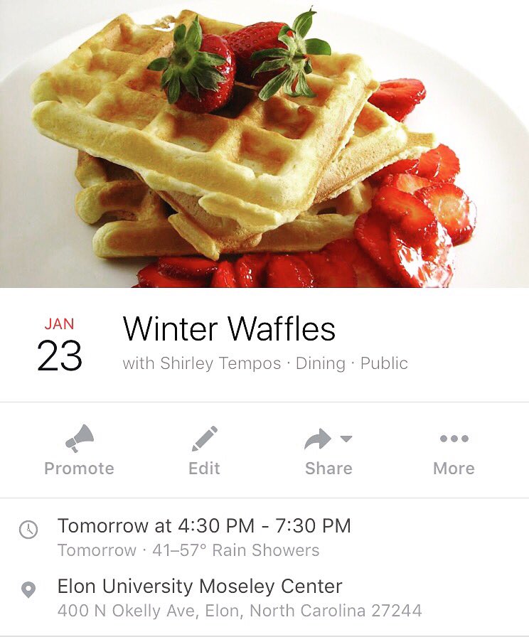 Tomorrow is our Winter Waffle Fundraiser!! 4:30-7:30pm in Moseley, regular waffles are $3 and cinnamon waffles are $4! Come enjoy w/ us 😊🥞🍓