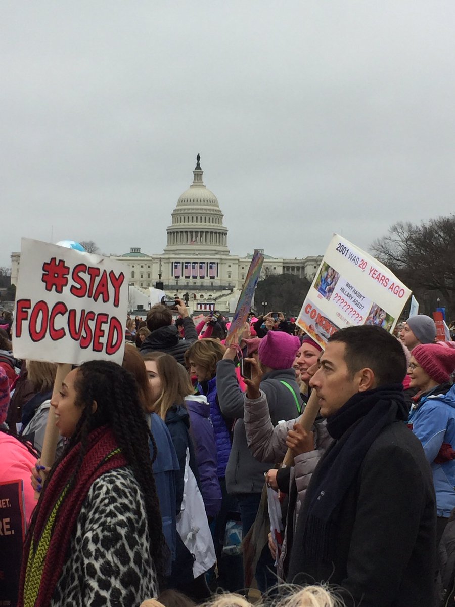 So proud to have been part of this peaceful, democratic and beautiful March in DC yesterday #womensmarch #LoveTrumpsHate #stayfocused