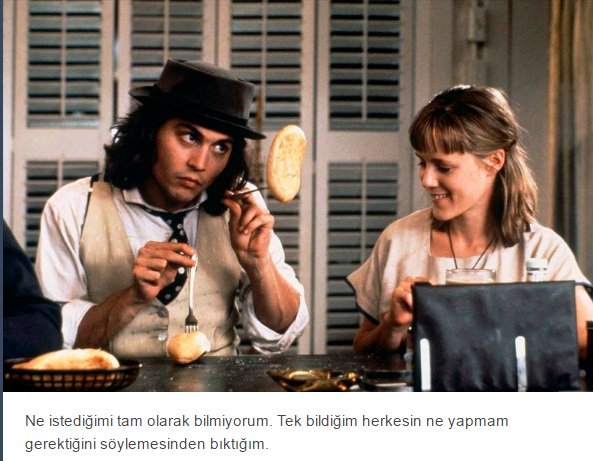 "Ne istediğimi tam olarak bilmiyorum. Tek bildiğim herkesin ne yapmam gerektiğini söylemesinden bıktığım." (Benny &amp; Joon)