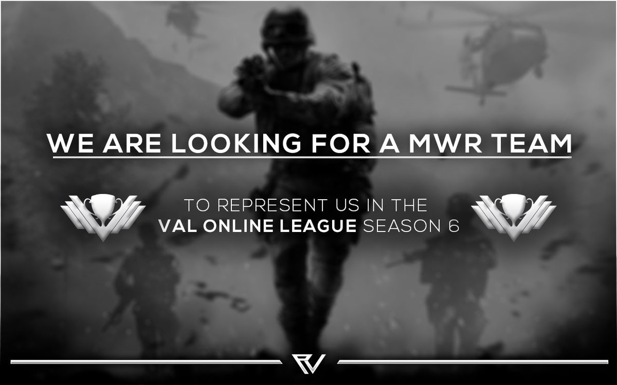 PreVGamingDE's tweet image. We are also looking for a MWR Team that is representing us in the @VAL_OnlineHQ League