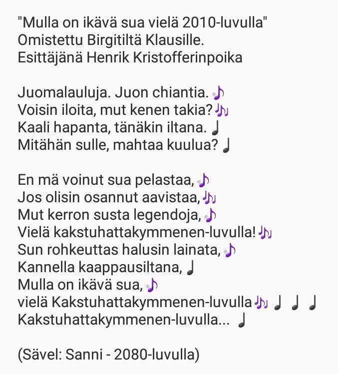 HenrikKristoff's tweet photo. Öh, HÖM! @Birgit_Flem omistan tämän version sinulle ja Klausille 💜 #merirosvot https://t.co/H1asxg9aVi