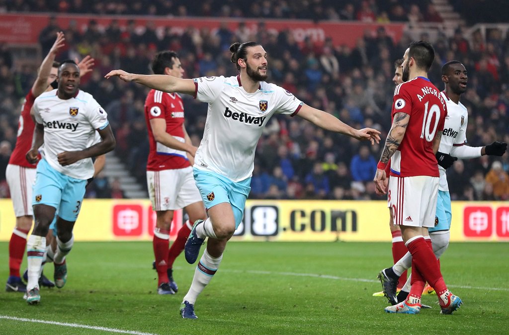 WestHam's tweet photo. Another 3️⃣️ goals ✅

Another @premierleague win ✅

Middlesbrough highlights ➡️ https://t.co/TcCyHI6H3r 

#COYI https://t.co/FLPtm4J4a0