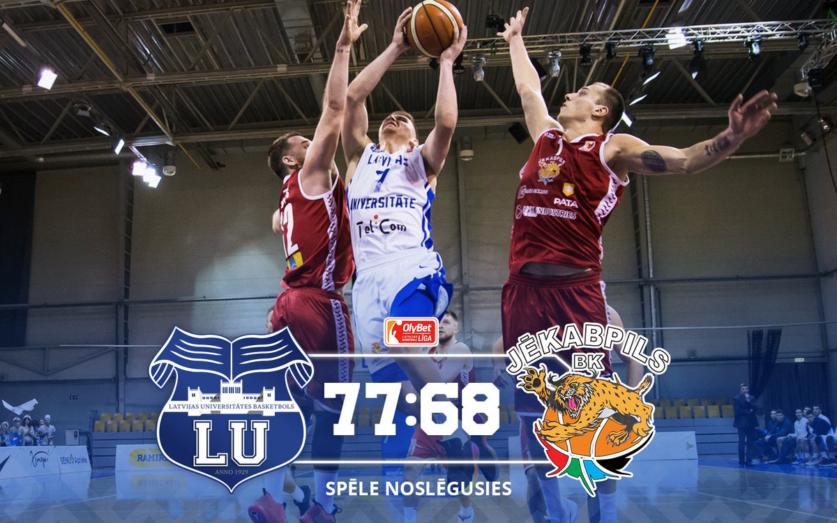UZVARA! Ar 77:68 uzveicam <a href="/JekabpilsBK/">BK "Jēkabpils"</a> , izcīnot otro #OlyBetLBL uzvaru pēc kārtas! JĀĀĀ! #LUbasketbols