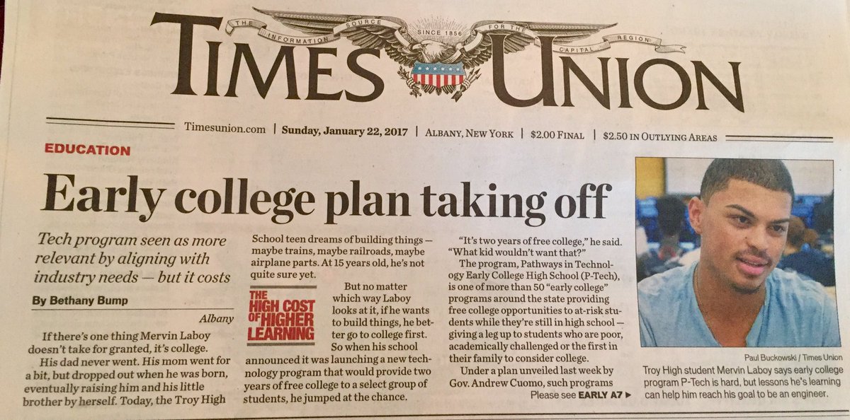 Jill_Cofield's tweet photo. Congratulations to New York's #PTECHs & #SmartScholars #EarlyCollege High Schools for your leadership to help students succeed & graduate! https://t.co/SLETz0OeET