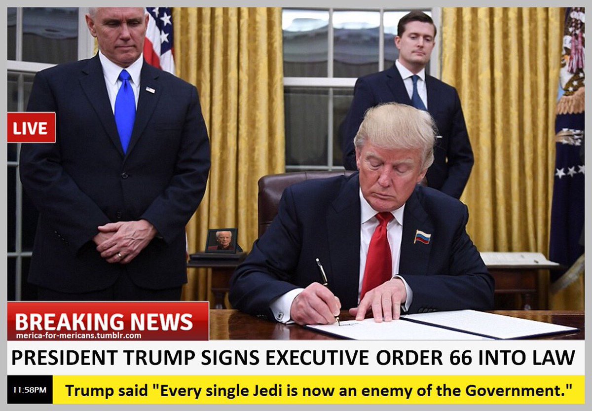 Higgins82's tweet photo. #ExecutiveOrder66 https://t.co/9ZBGI02zJq