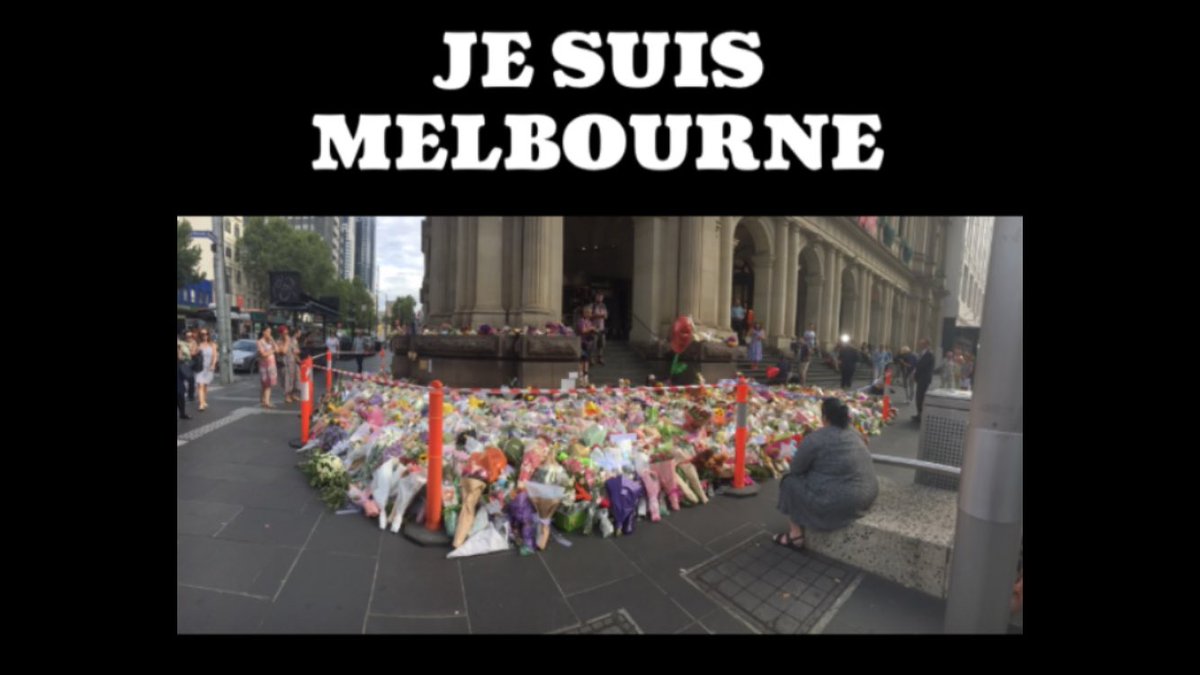 rbolaffi's tweet photo. 20/1/17 Sad day in #BourkeSt #Melbourne Madman drove into crowded mall #MTDSRIP #JeSuis https://t.co/1nhh8g7zxM