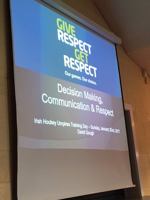 DrOliviaHurley's tweet image. Such a treat to hear GAA referee David Gough speak this afternoon @Irish_Umpires #giverespect #getrespect