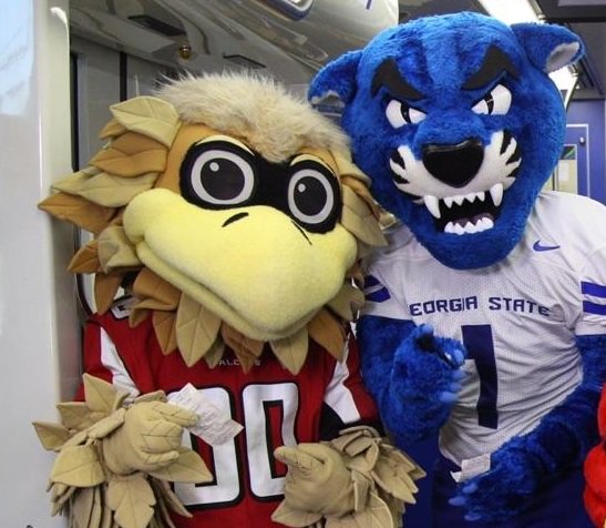 GSUPounce's tweet image. Excited to see my neighbor @FreddieFalcon in the NFC Championship in the last game in @GeorgiaDome! We'll be cheering for you!
