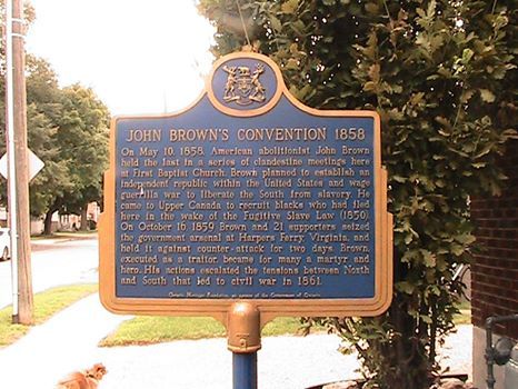 John Brown's Convention Historical Plaque #history #traveling #exploring buff.ly/2jmjcX8