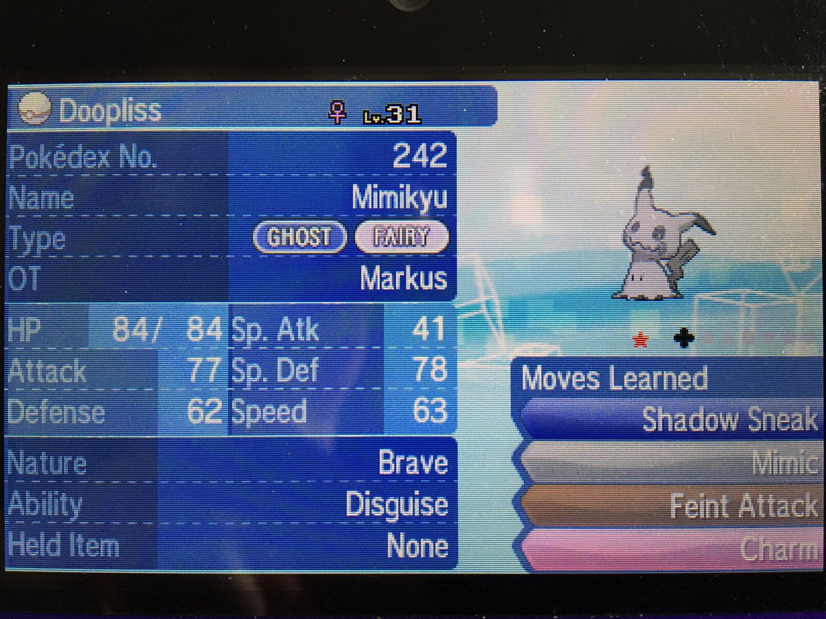 Landmime1's tweet photo. Shiny Mimikyu under 40 encounters! #shinypokemon https://t.co/VIOJKGwdiM