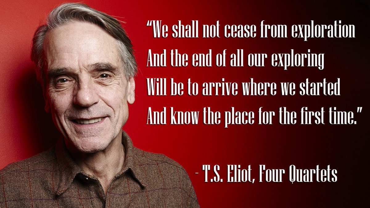 Bbc Radio On Twitter Jeremy Irons Reads Four Quartets By T S Eliot Https T Co Frbakipgl Bbc Radio On Twitter Jeremy Irons Reads Four Quartets By T S Eliot Https T Co Frbakipgl