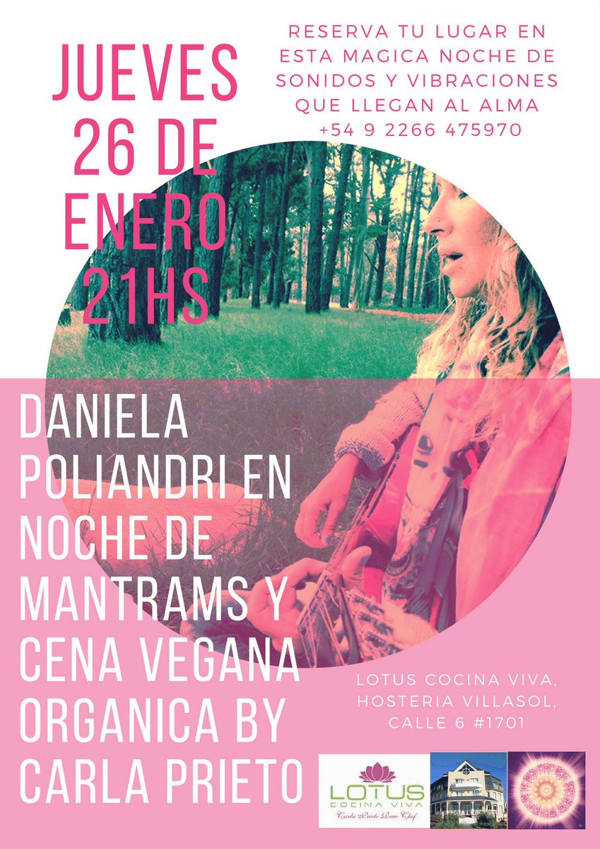 LotusCocinaViva's tweet photo. #mantrams #meditation #conection #live #organic #vegan #experience jueves 26 de enero en Lotus https://t.co/Ulm1uGaoxw