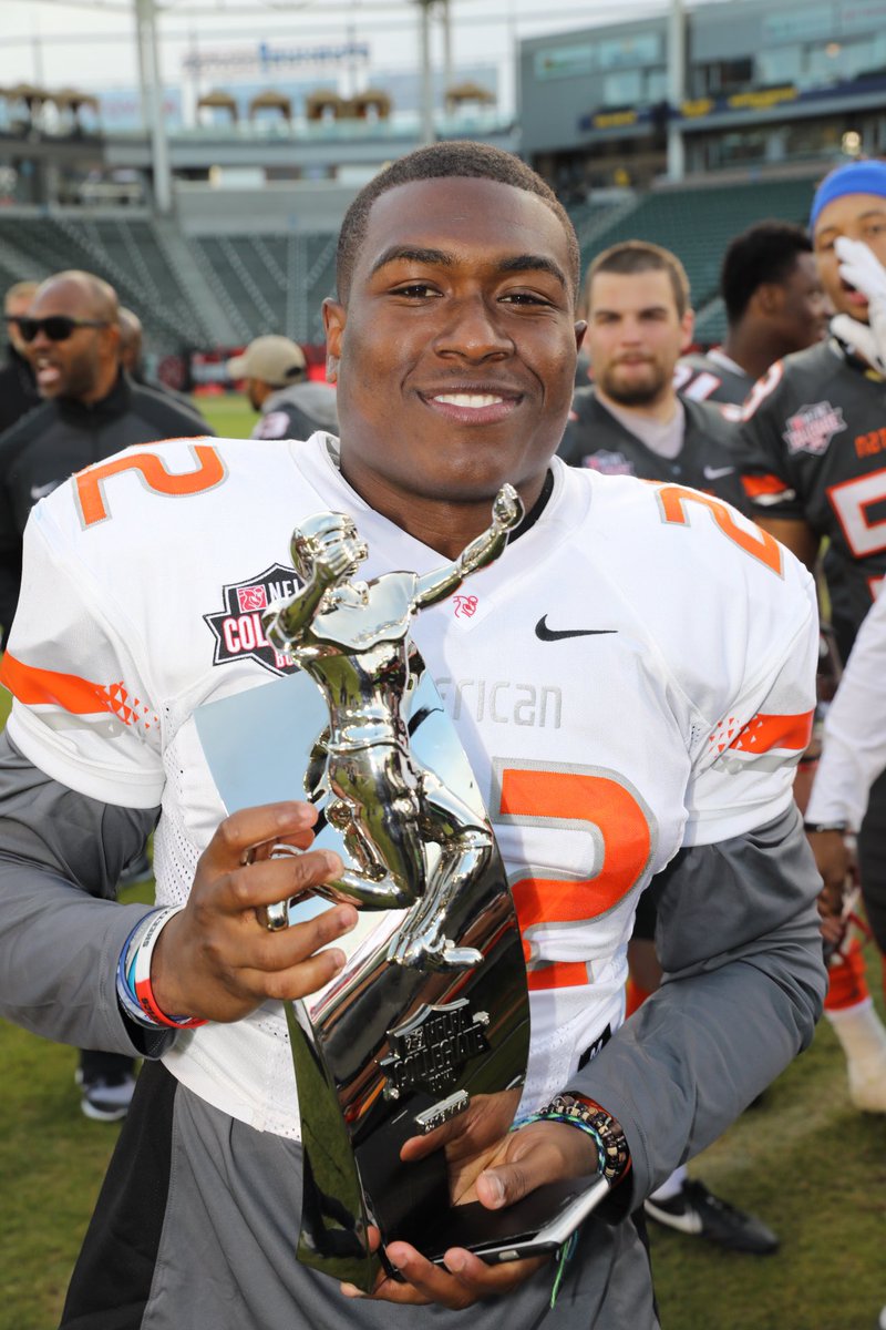 redwolvesfball's tweet photo. Congrats again to @numerolUNO_1 who was named @NFLPABowl MVP on Saturday after recording two interceptions.

https://t.co/8E4XplVRFe https://t.co/G13jlShlic