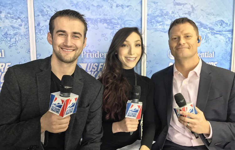 Meryl_Davis's tweet image. So much fun with these gents here at #USChamps17 🇺🇸⛸ Thanks for letting me be your co-co-host this week 😊✌🏼️@rustykath @RyanSBradley