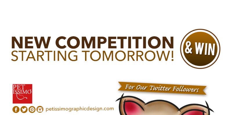 Petwissimo's tweet photo. Twitter friends - We have a new #competition starting tomorrow! Please share &amp; watch this space...
#win with #petissimo 🐶🐱 https://t.co/XIgXpDsJpy
