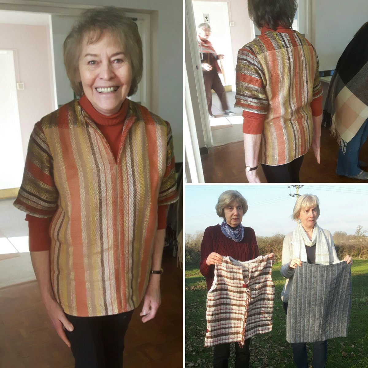getweaving's tweet image. Had a lovely day at MEG yesterday, we had our Show and Tell. Great to see handwoven garments from our Cutting Without Fear workshop. ☺