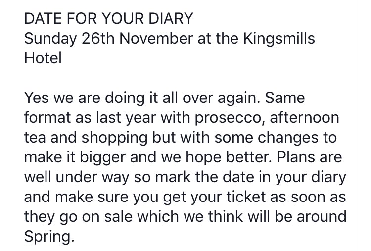 Are you all ready to do it all over again?! Here's a date for your diary! #LadiesDoTakeTwo #LadiesDo #2017