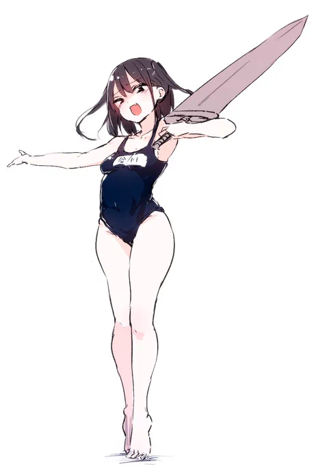 華奢な、そう、小さい子とかがね大きな武器持ってると萌える 