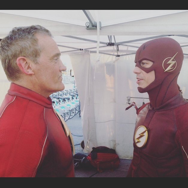 Jan 22: Grant Gustin\s IG (3)
\"Happy Birthday to the OG.\" w/ John Wesley Shipp 