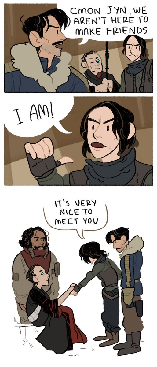 cassian is just trying to work and everyone keeps interrupting the poor guy #rogueone #hesecretlylovesit 