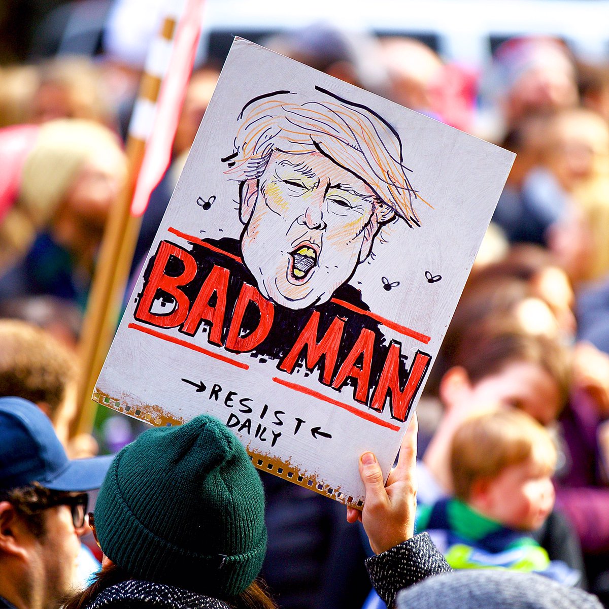 DavidGoodmanPix's tweet photo. #BadMan #WomensMarchNYC #WomensMarch #WomensMarchOnWashington #Inaugurationweekend #USA #PresidentTrump #DumpTrump #Resist #alternativefacts https://t.co/ZMYtP7fDzr